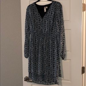 Tie dye pattern dress